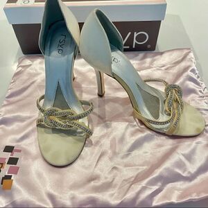 RSVP HIGH HEEL SANDAL w Chrystal details